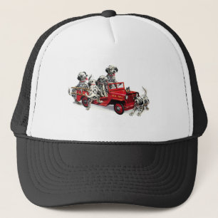 Boné Fotografias Dalmáticas com Caminhão de Fogo