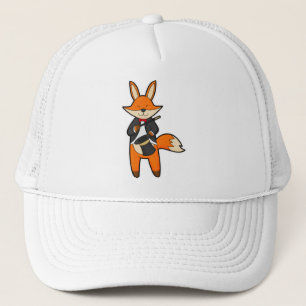 Boné Fox como mágico com varinha mágica e chapéu