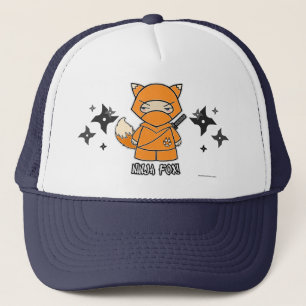 Boné Fox de Ninja! Com chapéu de Shurikens
