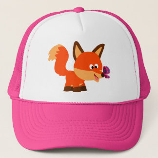Boné Fox E Chapéu De Borboleta