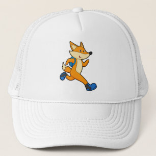 Boné Fox em execução com mochila