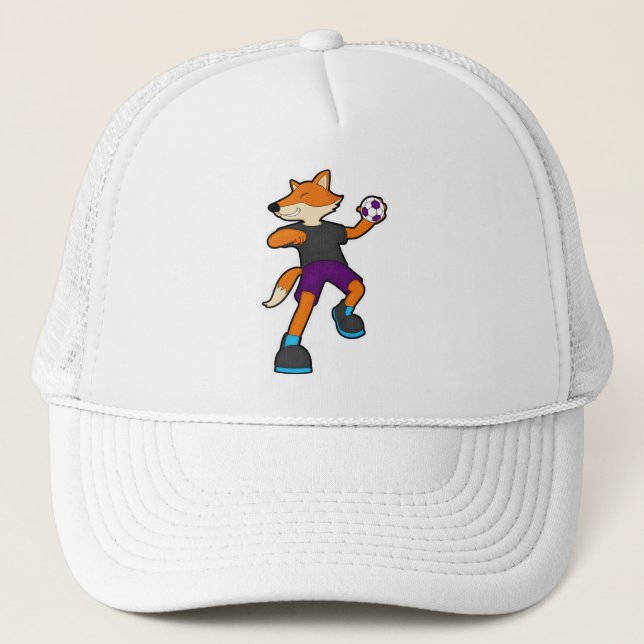 Boné Fox no jogador de Handball com Handball (Frente)