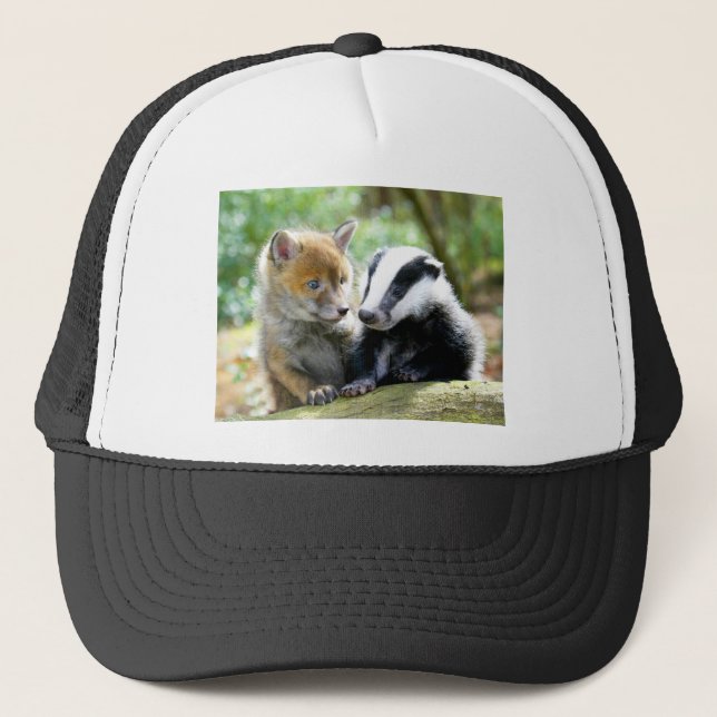 Boné Foxcub e Badger Cute! (Frente)
