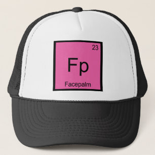 Boné Fp - Facepalm Camiseta Símbolo Elemento Químico Me