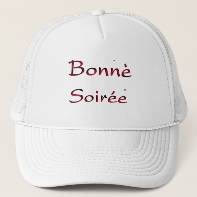 Boné Francês: Bonne Soiree Trucker Hat (Frente)