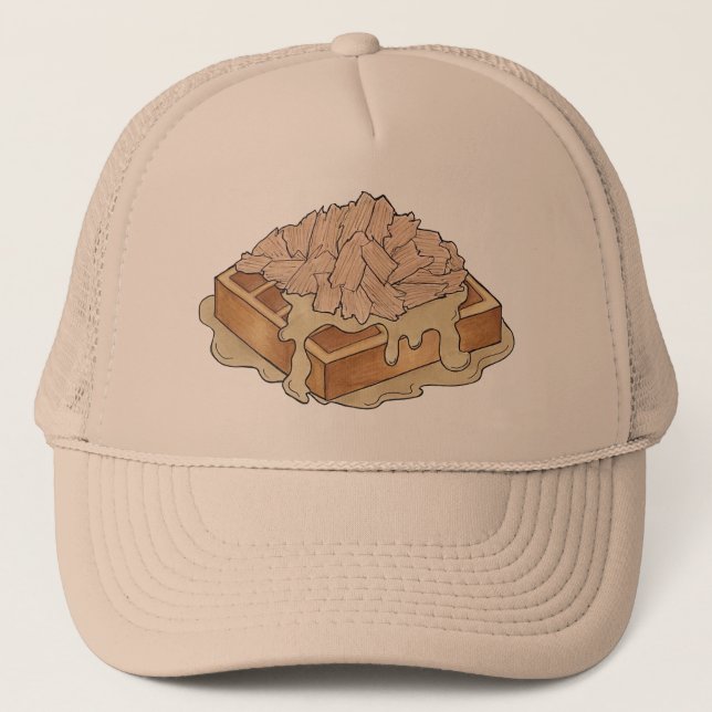 Boné Frango e Waffles, Comida Neerlandesa Amish (Frente)
