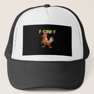 Boné Frango F-Caw-F Engraçado Estilo Retrô