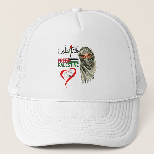 Boné Free Palestine Hat (Frente)
