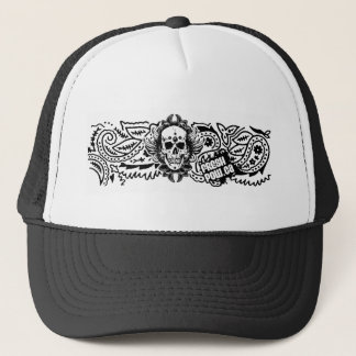 Boné FreshPow! Chapéu preto de SkullTrucker