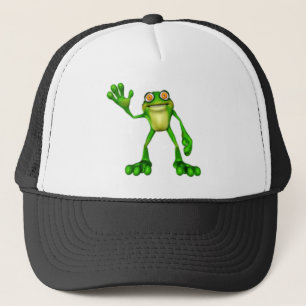Boné Froggie, o Sapo de acenar o desenho animado