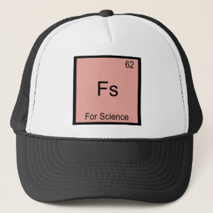 Boné Fs - Por Ciência Camiseta Engraçada de Química Ele