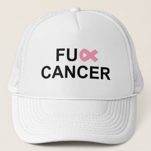 Boné FU ** Chapéu cor-de-rosa da fita de câncer de ma