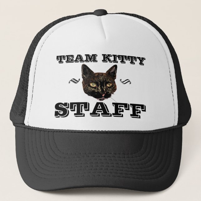 Boné FUNCIONARIOS do gatinho da equipe (Frente)