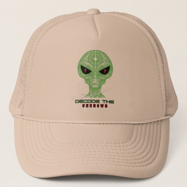 Boné Funny Alien Trucker Hat – UFO Lover Gift (Frente)