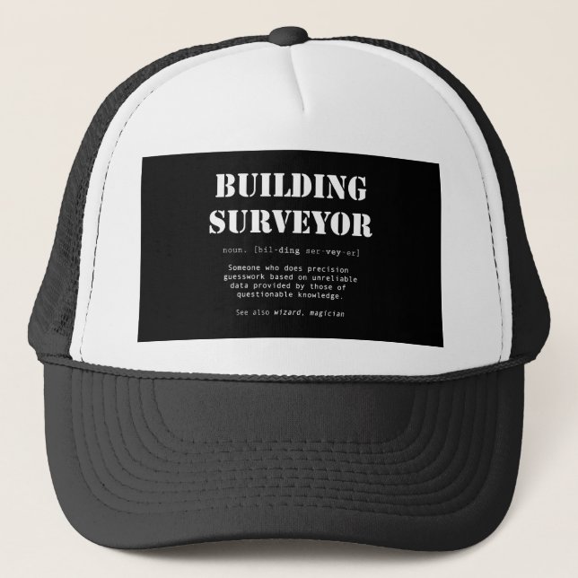 Boné Funny Building Surveyor Dictionary Gift (Frente)