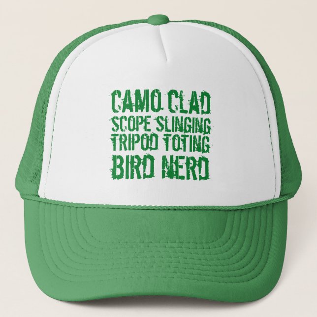 Boné Funny Camo Clad Tripod Toing Bird Nerd (Frente)