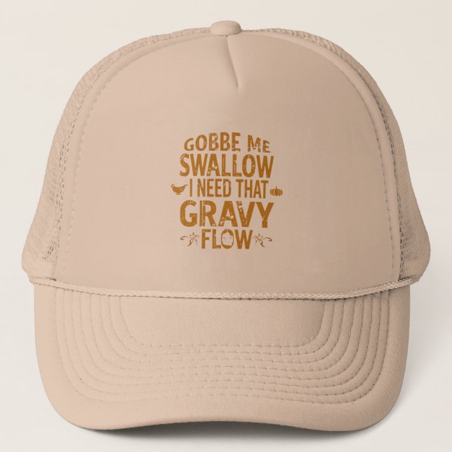 Boné Funny Gravy Flow Thanksgiving Typography  Gif (Frente)