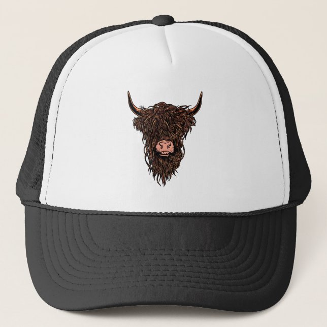 Boné Funny Highland Cow Head (Frente)