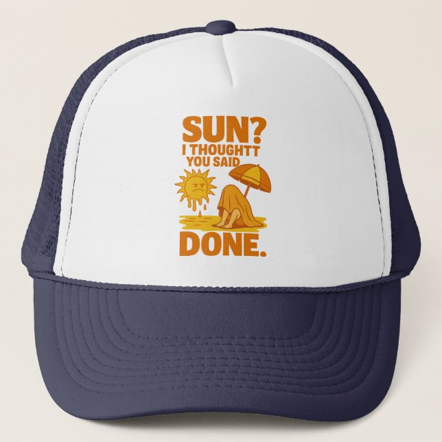 Boné Funny Summer Trucker Hat - Introdução à Gangue de  (Frente)
