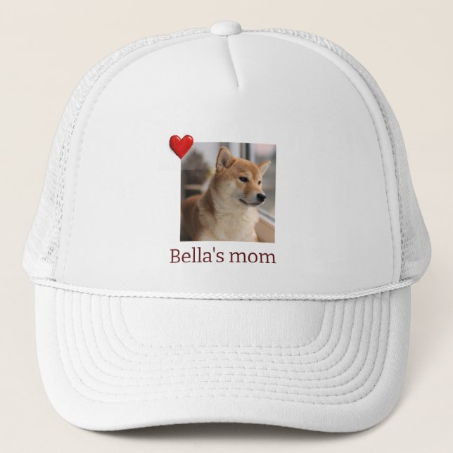 Boné Fur Mama Love – Cute Dog Photo Hat (Frente)