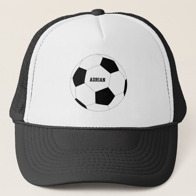 Boné Futebol de bola de futebol personalizado (Frente)