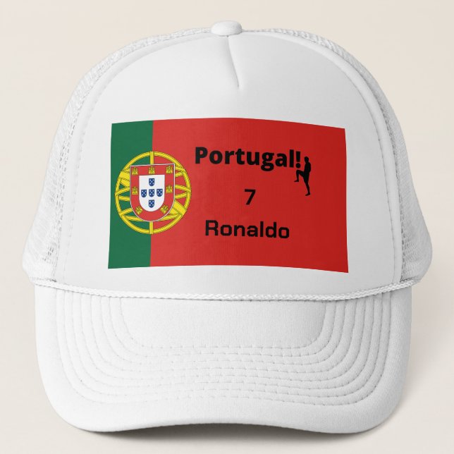 Boné Futebol de Portugal, personalizável (Frente)