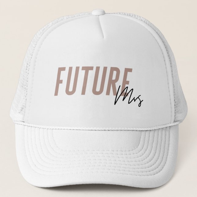 Boné Futuro Sra. Hat | Bachelorette Hat - Rosa Escuro (Frente)