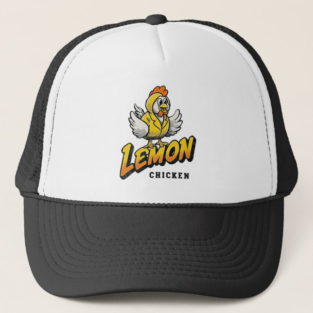 Boné Galinha Lemon - Design de Comida (Frente)