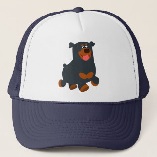 Boné Gamboling Cartoon Rottweiler Hat