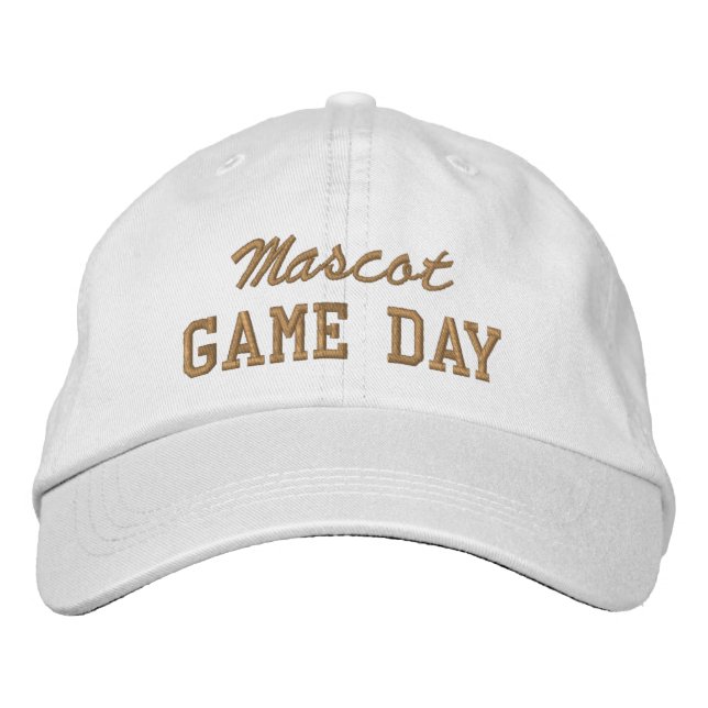 Boné Game Day Custom Mascot or Team Name (Frente)