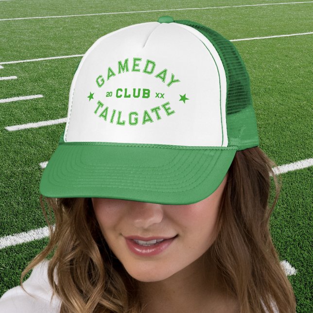 Boné Gameday Tailgate Club de Futebol Verde Personaliza (Criador carregado)