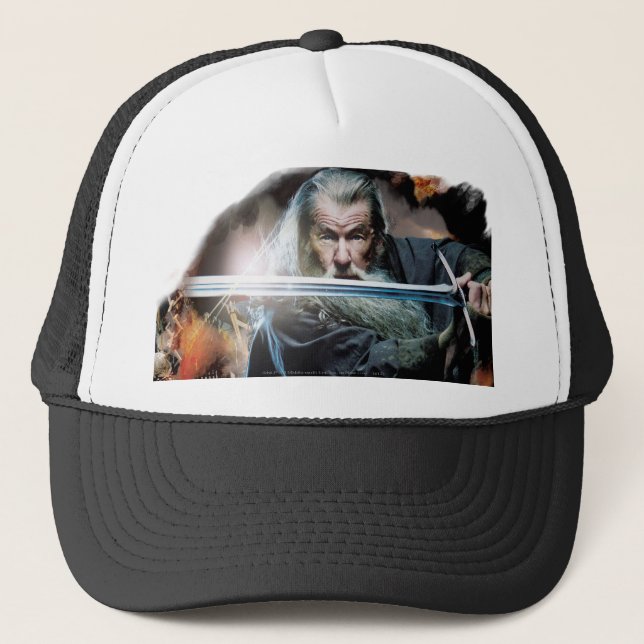 Boné Gandalf Com Espada Em Batalha (Frente)