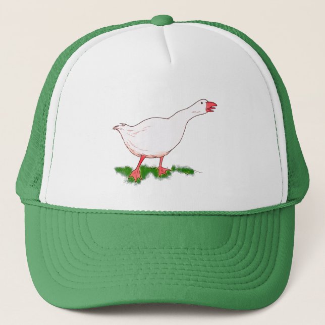 Boné ganso branco de fazenda (Frente)