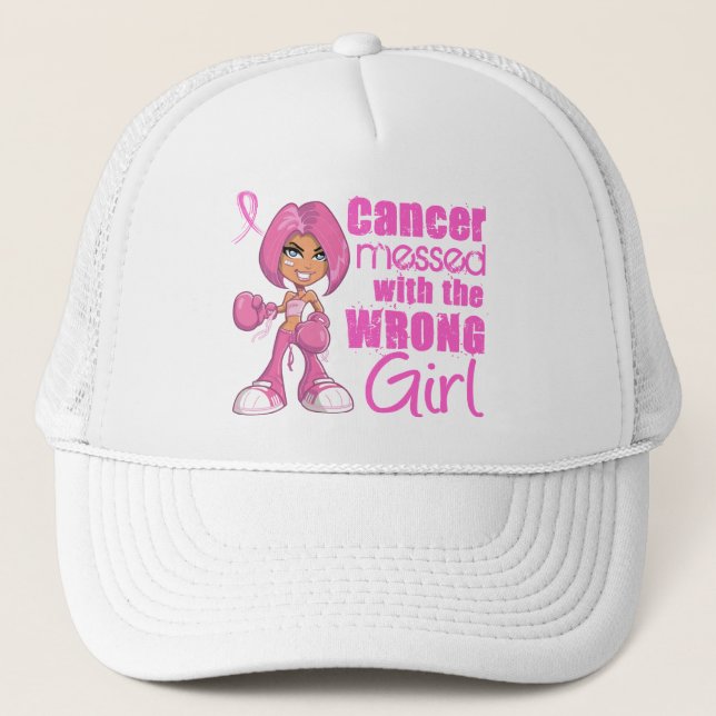 Boné Garota de Combate do Cancer 1 (Frente)