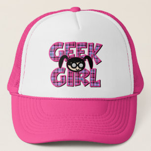 Boné Garota Geek Xadrez com Gráfico