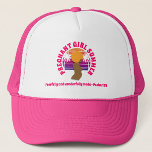 Boné Garota grávida, verão, mãe cristã personalizada