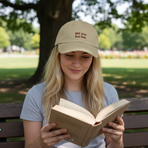 Boné Garotas Quentes Lêem Livros em Khaki