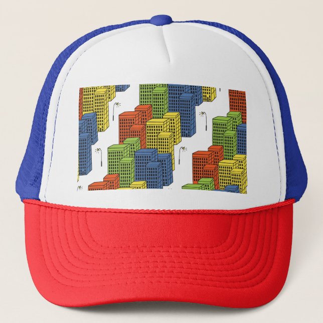Boné Garrafas De Vidro, Design de Padrão De Abstrato. (Frente)