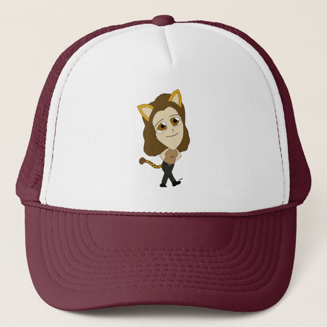 Boné gatinha chibi (Frente)