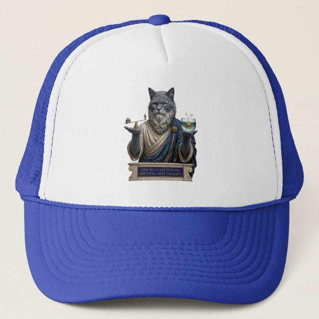 Boné Gato Azul Russo Arquimedes (Frente)