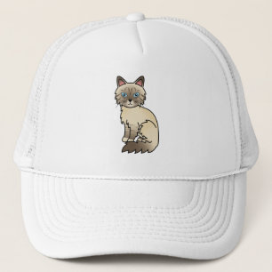 Boné Gato Birman / Ragdoll Chocolate Point Tabby
