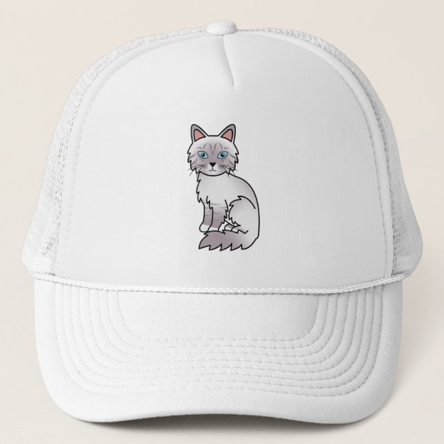 Boné Gato Birman / Ragdoll Lilac Point Tabby (Frente)