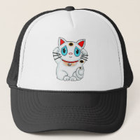 Gato branco Beckoning afortunado de Maneki Neko