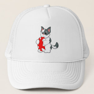 Boné Gato com ficha de pôquer