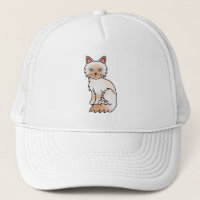 Gato de desenho animado fofo Birman / Ragdoll pont