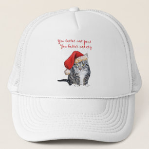 Boné Gato de Papai Noel - É melhor não resmungar!