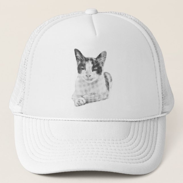 Boné Gato em Meia-Tinta (Frente)