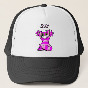 Boné Gato engraçado dos desenhos animados, sorriso