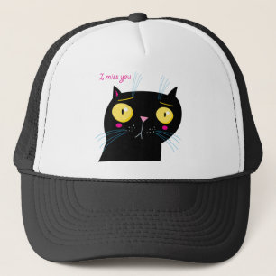 Boné Gato engraçado sente sua falta