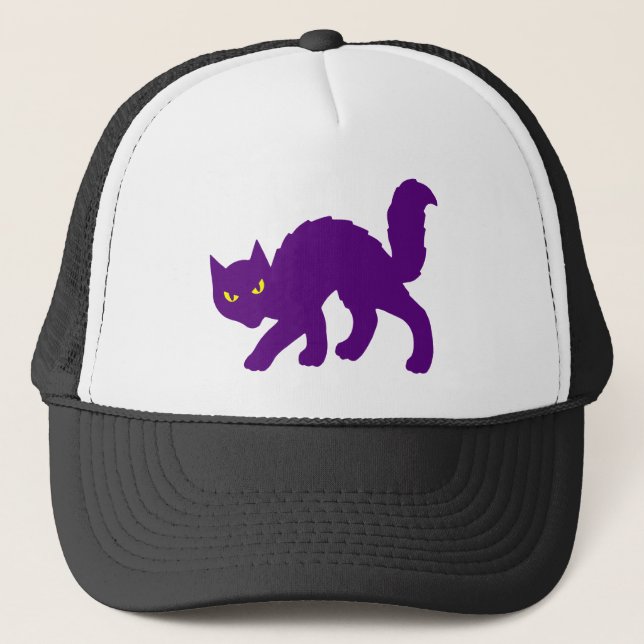 Boné Gato Espiritual Assustador de Halloween Mau (Frente)